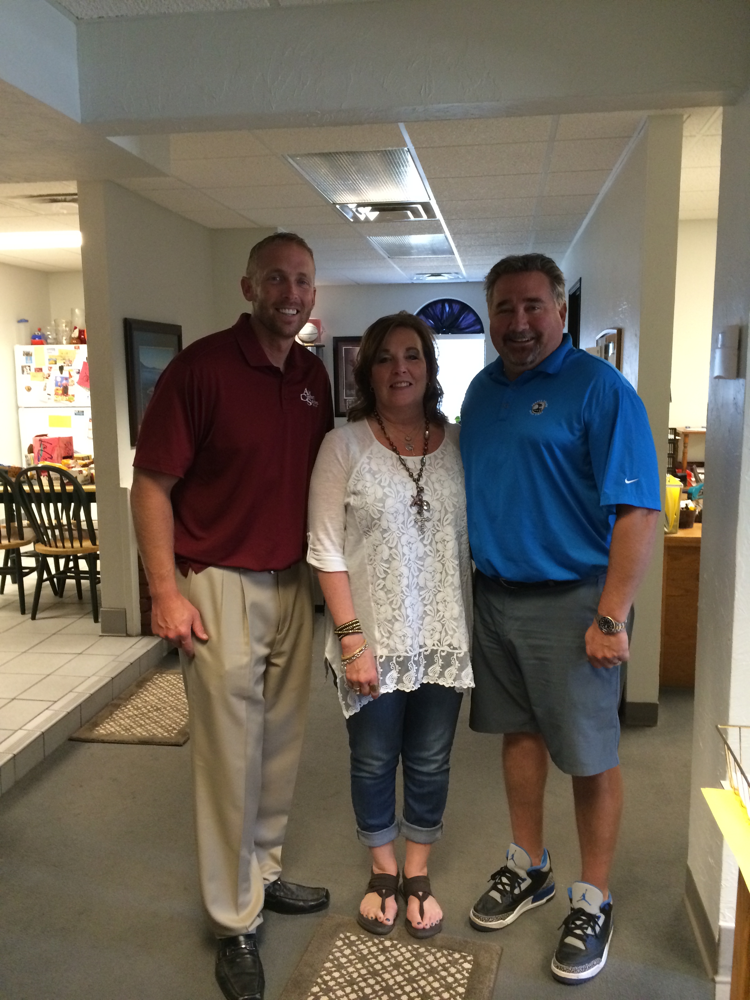 Jason White visits the office